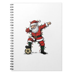 Carnet Chemise de sport de Noël de football Santa vintage