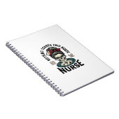 Carnet Chemise d'infirmière Halloween Graphique de crâne (Côté Droit)