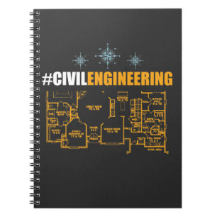 Carnet Chemise d'ingénieur civil - étudiant d'ingénieu