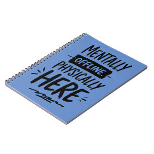Carnet Chemise d'introverti hors ligne mentalement