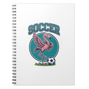 Carnet Chemise Graphique Vintage Joueur de Football Flami
