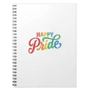 Carnet Chemise Happy Pride Vintage Rainbow Typography_1