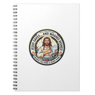 Carnet Chemise Humoristique Corvées de Lessive Jésus Grap
