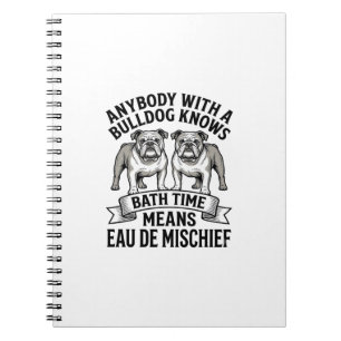 Carnet Chemise Humour Bouledogue Citation Fun Amusante de