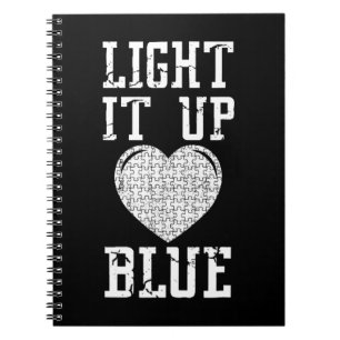 Carnet Chemise Light It Up Blue Puzzle Pie de la sensibil