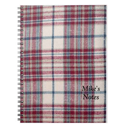 Carnet Chemise Plaid (Devant)