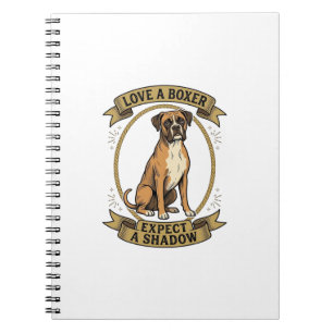 Carnet Chemise pour amateur de Boxer avec gravure vintage