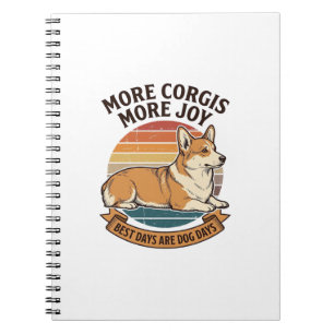 Carnet Chemise pour amateur de Corgi Gravure vintage Cita