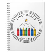 Carnet Chemise Première Année | Conception de Montagne de (Devant)