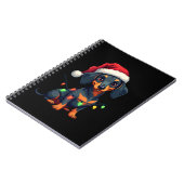 Carnet Chemises de Noël de l'arbre de chiens de teckel Ca (Côté gauche)