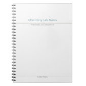 Carnet Chemistry Lab Notes – Custom Name (Devant)