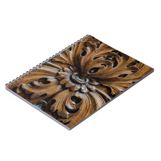 Carnet Chêne sculpté élément de gros, menuiserie (Côté gauche)