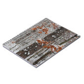 Carnet Chênes couverts de neige hiver Photographie de la  (Côté gauche)