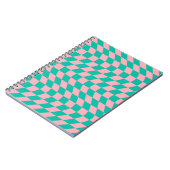 Carnet Chèque Retro Chèque Retro Pink Motif vert (Côté gauche)