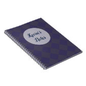 Carnet Chèques colorés - teintes de blues (Côté Droit)
