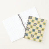Carnet Chèques de fleurs de violet jaune (Intérieur)