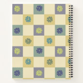Carnet Chèques de fleurs de violet jaune (Dos)
