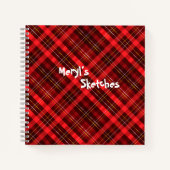 Carnet Chèques rouges motif de Noël (Devant)