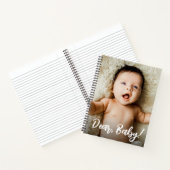 Carnet Cher bébé notes pour bébé Photo personnalisée pers (Intérieur)