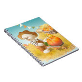 Carnet Cher fermier chien avec Citrouille (Côté Droit)