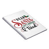 Carnet Cher Père Noël, faisons comme si j'avais essayé (Côté Droit)