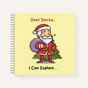 Carnet Cher Père Noël, Je peux expliquer - Drôle de Noël
