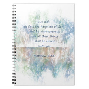 Carnet Chercher le Royaume de Dieu Écriture Matthieu Insp