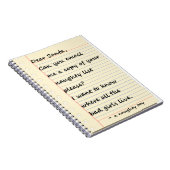 Carnet CHÈRE LETTRE de PÈRE NOËL d'un garçon vilain (Côté Droit)