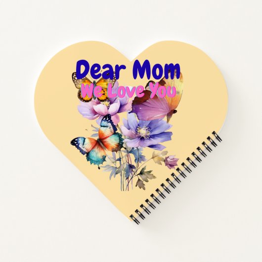 Carnet Chère Maman, Nous t'aimons (Dos)