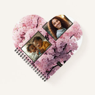 Carnet Cherry Blossom Four Photo Heart