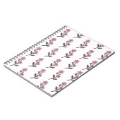 Carnet Cherry Blossom - Motif blanc (Côté gauche)