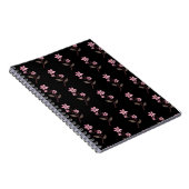 Carnet Cherry Blossom - Motif noir (Côté Droit)