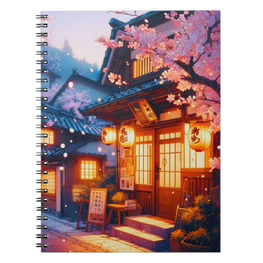 Carnet Cherry Blossom Night in Old Japan (Devant)