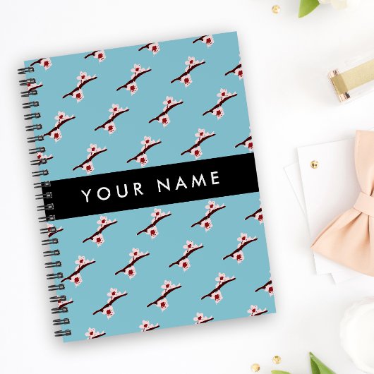 Carnet Cherry Blossom, Pink Sakura, Votre Nom