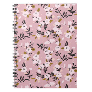 Carnet Cherry Blossom Rose : Printemps tendre