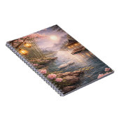 Carnet Cherry Blossom Swan Lake Spiral Photo Notebook (Côté Droit)