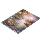 Carnet Cherry Blossom Swan Lake Spiral Photo Notebook (Côté gauche)