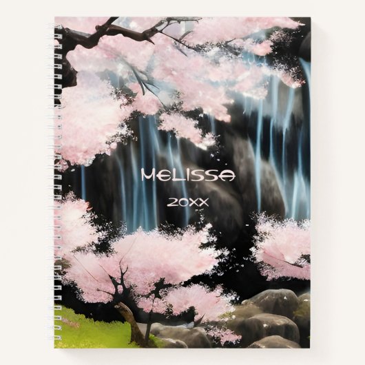 Carnet Cherry Blossom Tree Paysage japonais (Devant)