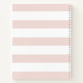 Carnet Cherry Blossom Wreath Famille Monogramme Recette (Dos)