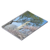 Carnet Cherry Blossoms et le monument de Washington à DC (Côté gauche)