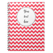 Carnet Cherry Red Chevron Zigzag (Devant)
