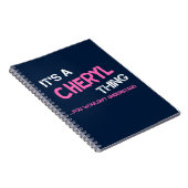 Carnet Chéryl chose que tu ne comprendrais pas (Côté Droit)