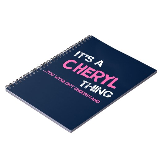 Carnet Chéryl chose que tu ne comprendrais pas (Côté gauche)