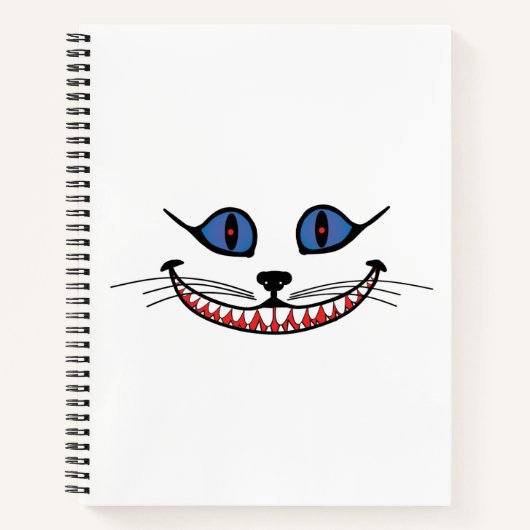 Carnet Cheshire Cat Smile  PERSONALIZE (Devant)