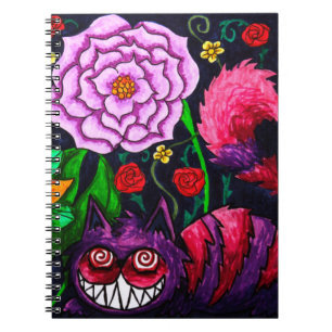 Carnet Cheshire Cat Spiral Note Book 6.5 x 8.75