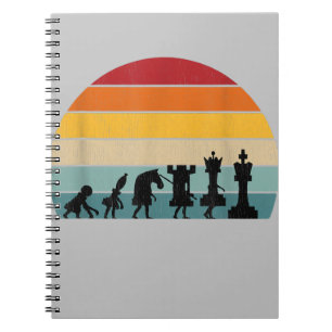 Carnet Chess Evolution Cadeau Vintage Rétro Pour Un Échec