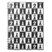 Carnet Chess Pieces Design Spiral Notebook (Devant)