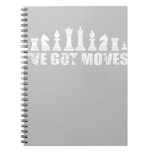Carnet Chess Set Pieces Ive Got Move Lovers (Devant)