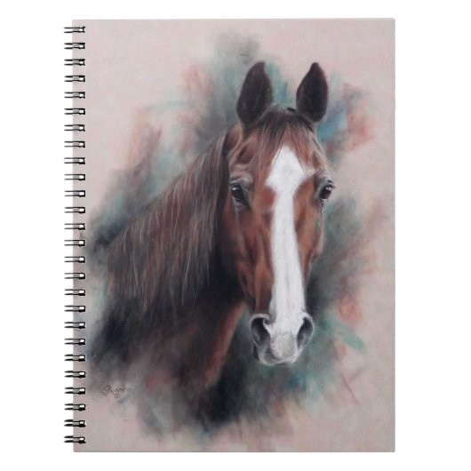 Carnet Chestnut Quarter Cheval tête (Devant)