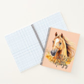 Carnet Cheval à l'aquarelle mignonne (Intérieur)